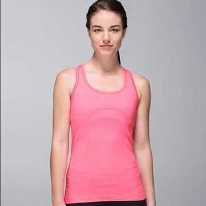 Neon Hot Pink Lululemon Racerback Swiftly Tank